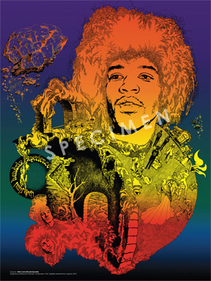 Jimi Hendrix by Theo Bogart