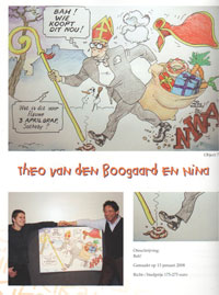 Theo van den Boogaard tekent voor Stichting Kika
